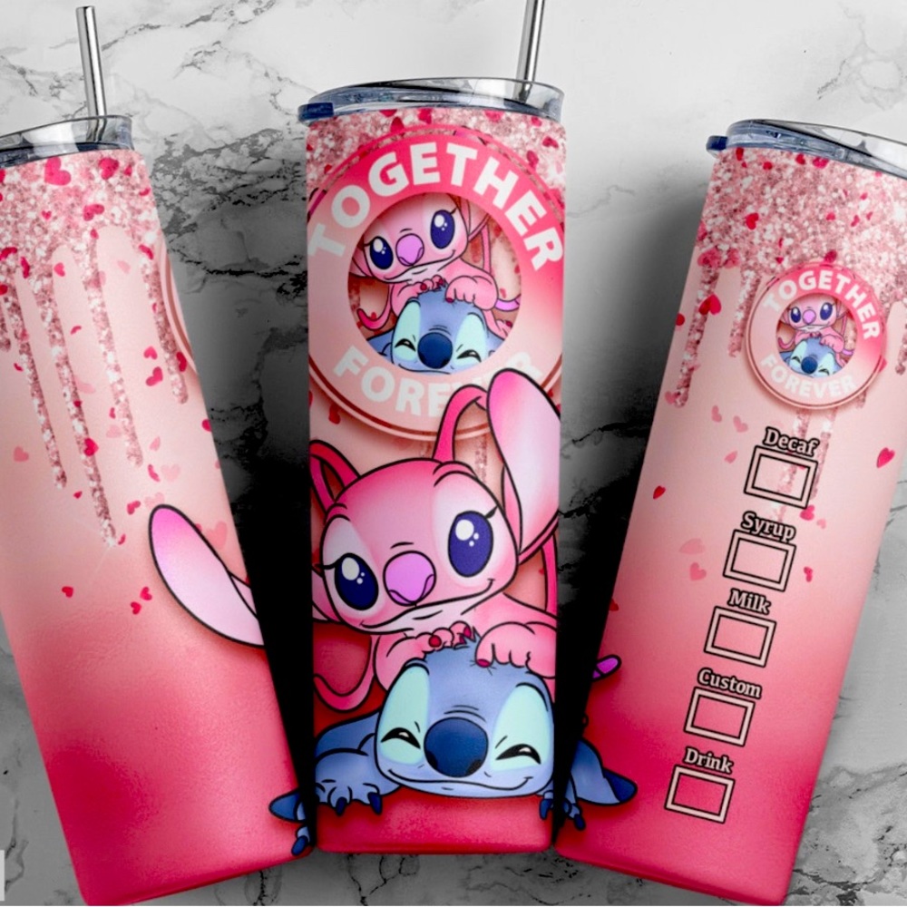 Together forever stitch tumbler